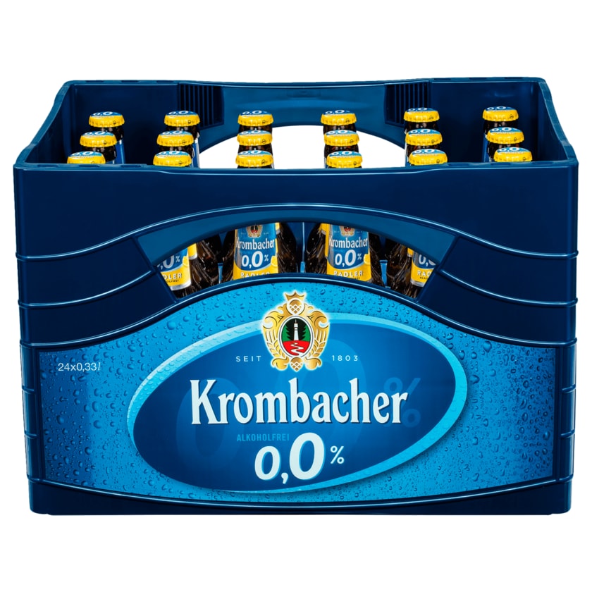 Krombacher 0,0% Radler alkoholfrei 24x0,33l